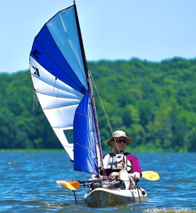 Eric Turner kayak sailing